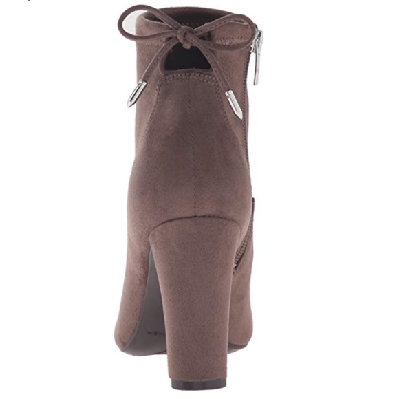 Ankle Sock Booties with Drawstring Bow Back - Picture 4 of 5